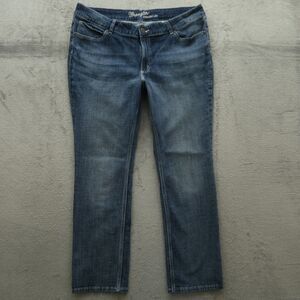 Wrangler Jeans Women's Size 20W Blue Mid-Rise Straight Leg Denim 31" Inseam